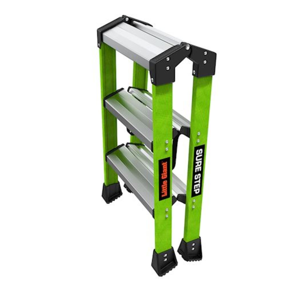 Sure Step 3-Step Model - ANSI Type 1AA - 375 lb Rated Double-Sided Fiberglass Step Stool 11953