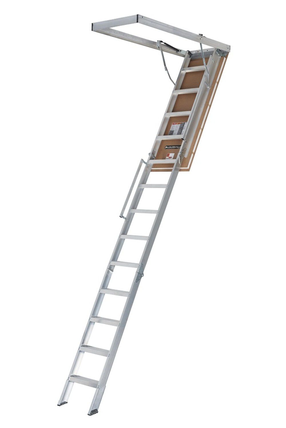 Attic Ladder Aluminum 350# 25.5 Inch x 63 Inch x 12ft AL258P