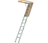 Attic Ladder Aluminum 375# 25.5 x 54 7'8in-10'3inH AA2510