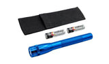 Mini Pro Flashlight with Holster LED 2 Cell AA Blue SP2P11H