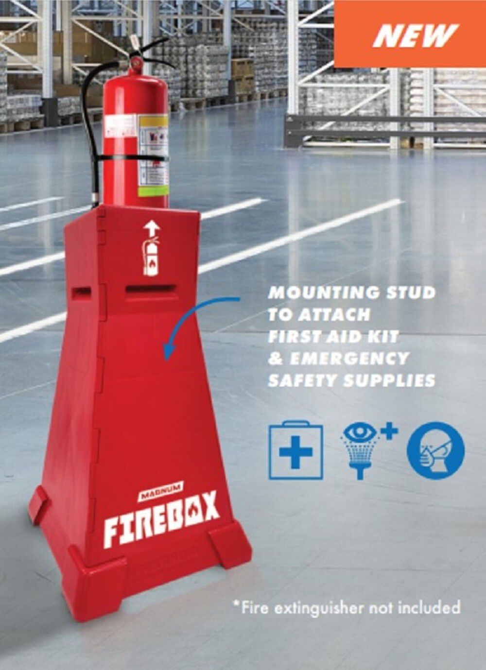 FIREBOX Emergency Fire Extinguisher Safety Station Stand SAFE-ST