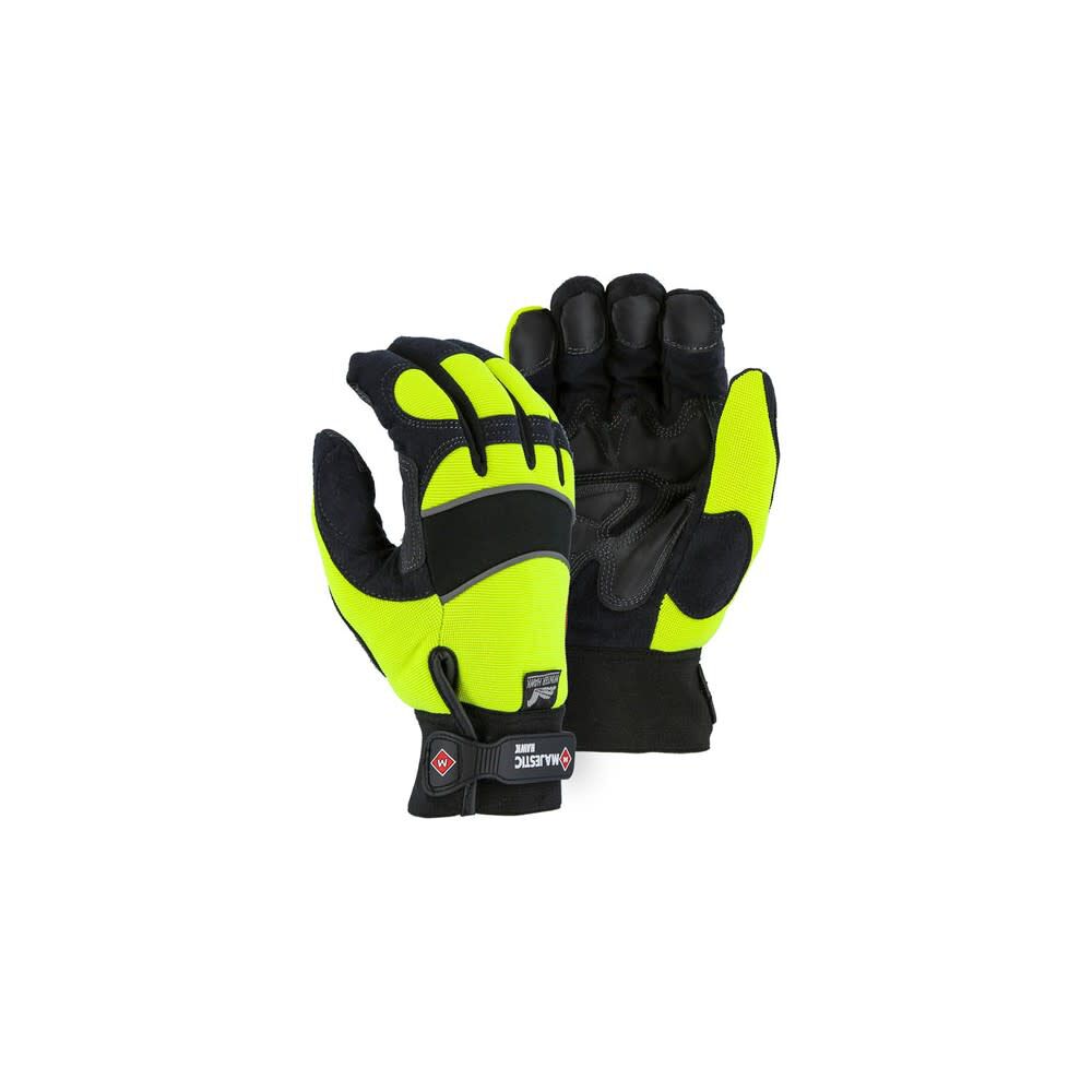 Hi Vis Mechanics Gloves Size 12 2145HYH/12