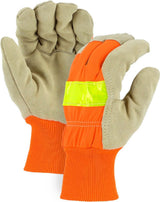 High Visibility Pigskin Leather Glove - Medium 1961-M