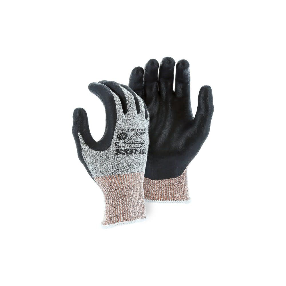 Seamless Knit Glove Gray/Black Large 3437/L