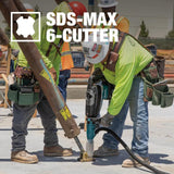 1 1/2in x 36in SDS MAX Bit 6 Cutter B-61575