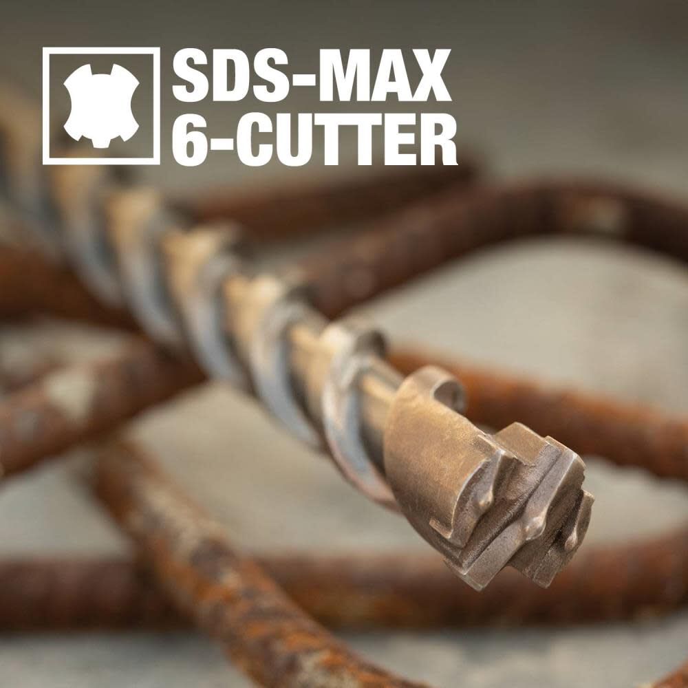 1 1/2in x 36in SDS MAX Bit 6 Cutter B-61575