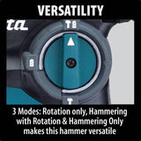 1-1/8 in. Rotary Hammer with 4-1/2 in. Angle Grinder HR2811FX