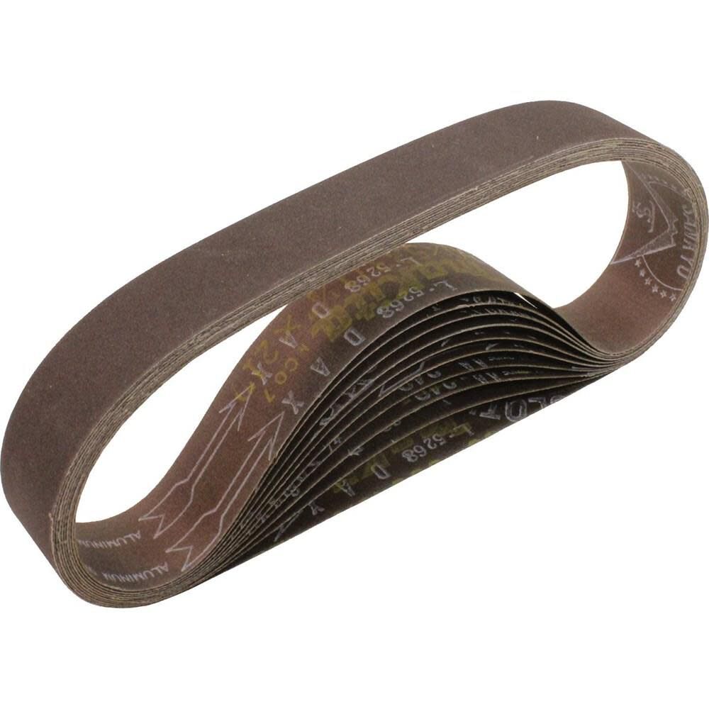 1-1/8 in. x 21 in. 180-Grit Abrasive Belt (10-Pack) 742336-A