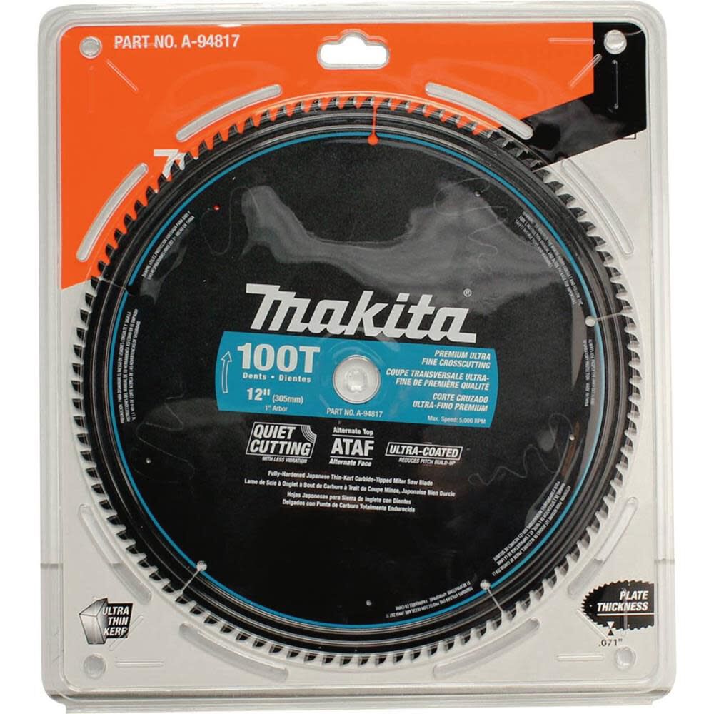 12 In. x 1 In. 100T Ultra-Coated Miter Saw Blade A-94817