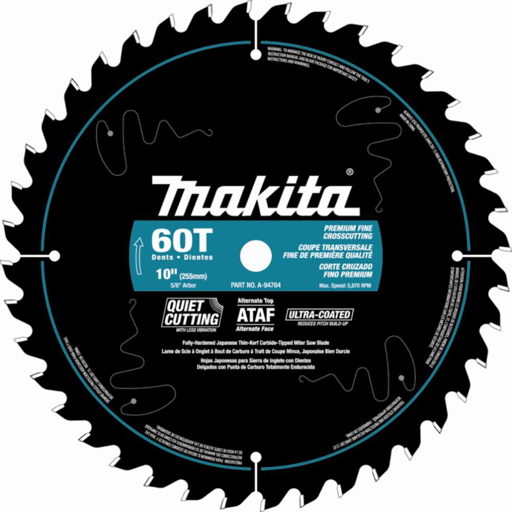 12 In. x 1 In. 80T Miter Saw Blade A-94801