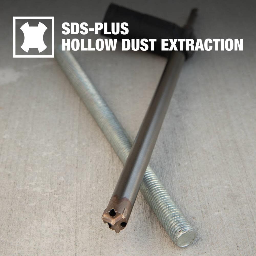 1/2in x 16in SDS Plus Hollow Dust Extraction Drill Bit E-07141