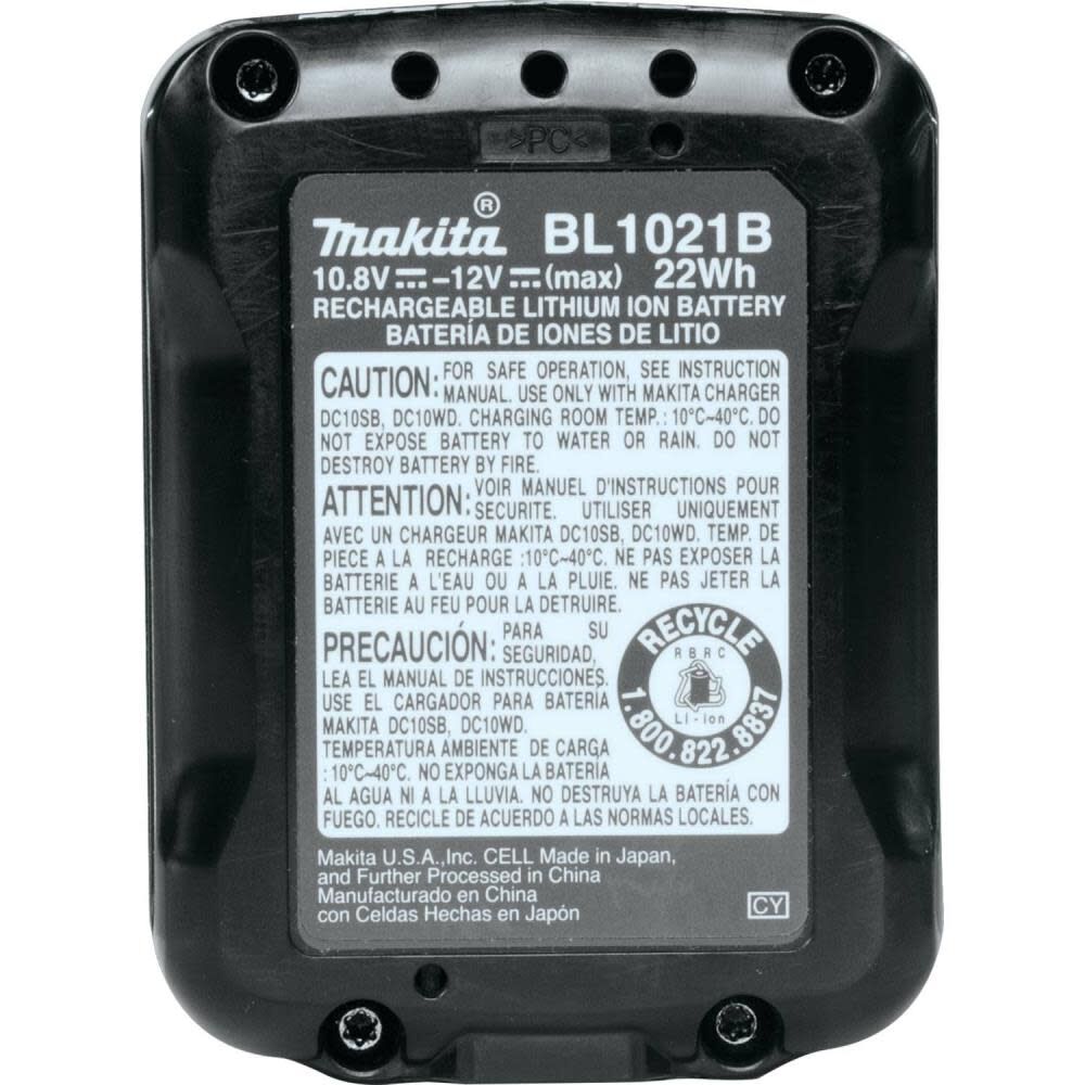 12V Max CXT Lithium-Ion Battery and Charger Starter Pack (2.0Ah) BL1021BDC1