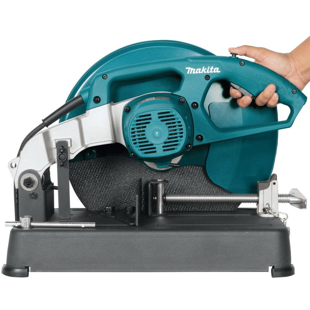 14 In. Cut-Off Saw with 4-1/2 In. Paddle Switch Angle Grinder LW1401X2