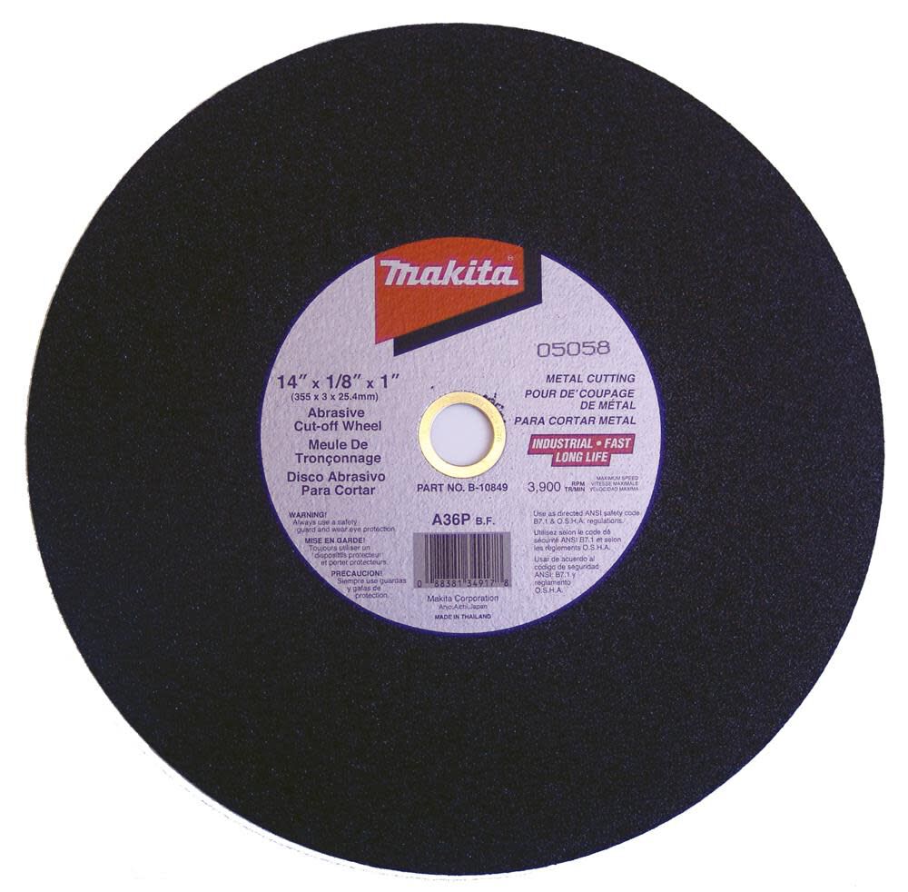 14 In. Cutoff Wheel 5 pk B-10849-5