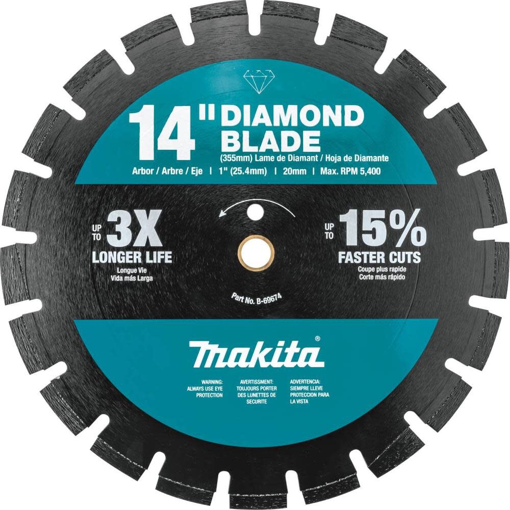 14 Inch Diamond Blade, Segmented, Dual Purpose B-69674