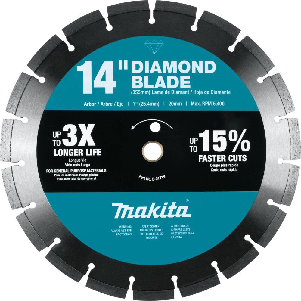 14in Diamond Blade Segmented General Purpose E-01719