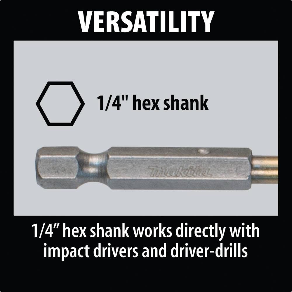 1/8 Inch Titanium Coated Drill Bit, 1/4 Inch Hex Shank D-23880