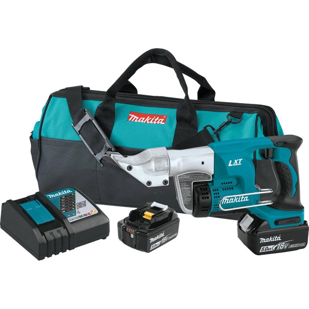 18 Volt LXT Lithium-Ion Cordless 18 Gauge Straight Shear Kit 5.0 Ah XSJ01T