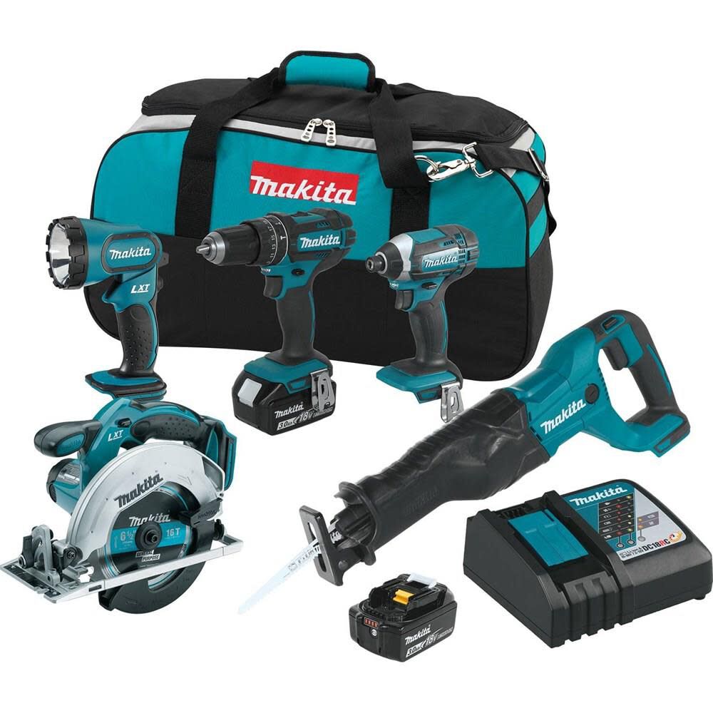 18 Volt LXT Lithium-Ion Cordless Combo Kit (5-Tool) XT505