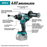 18V LXT 1/2in Hammer Driver Drill (Bare Tool) XPH14Z