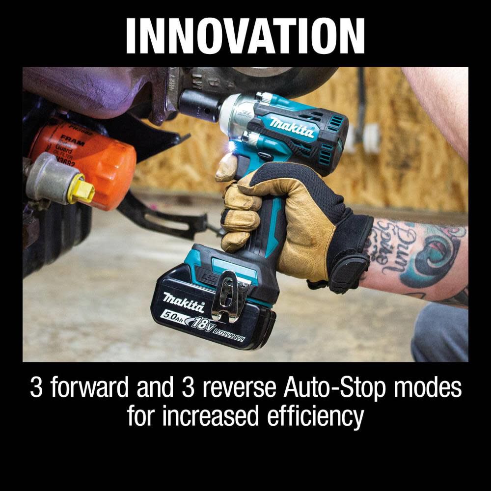 18V LXT 1/2in Sq Drive Impact Wrench Kit with Detent Anvil XWT15T