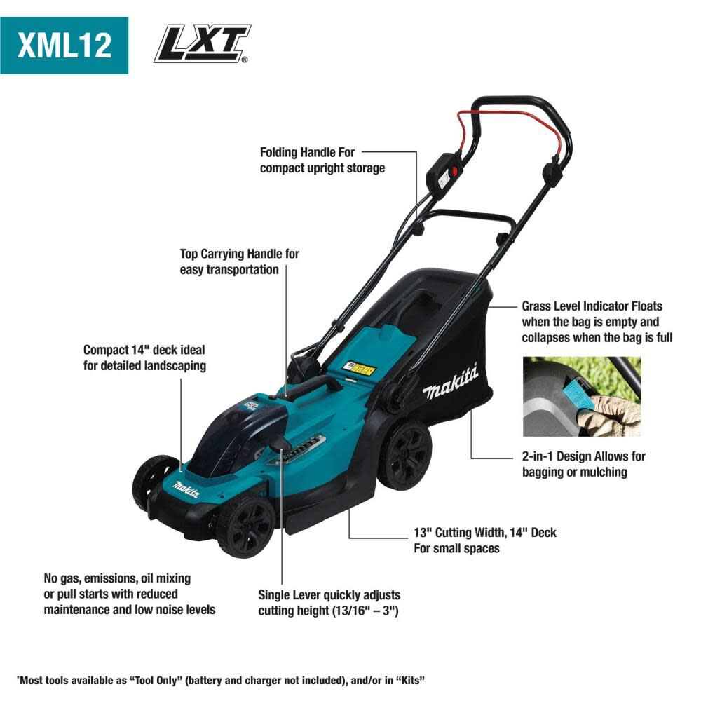 18V LXT 13in Lawn Mower Cordless Kit XML12SM1