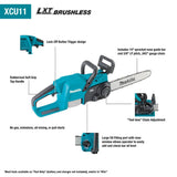 18V LXT 14in Chain Saw (Bare Tool) XCU11Z