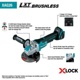 18V LXT 4 1/2 / 5in X-LOCK Angle Grinder with AFT (Bare Tool) XAG26Z