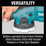 18V LXT 5in / 6in Dual Action Random Orbit Polisher (Bare Tool) XOP02Z