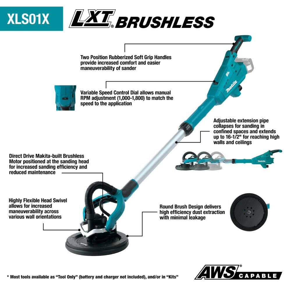 18V LXT 9in Drywall Sander Kit XLS01TX1