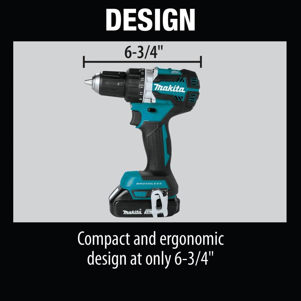 18V LXT Compact 1/2in Driver Drill Kit XFD12R