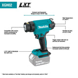 18V LXT Heat Gun Variable Temperature (Bare Tool) XGH02ZK