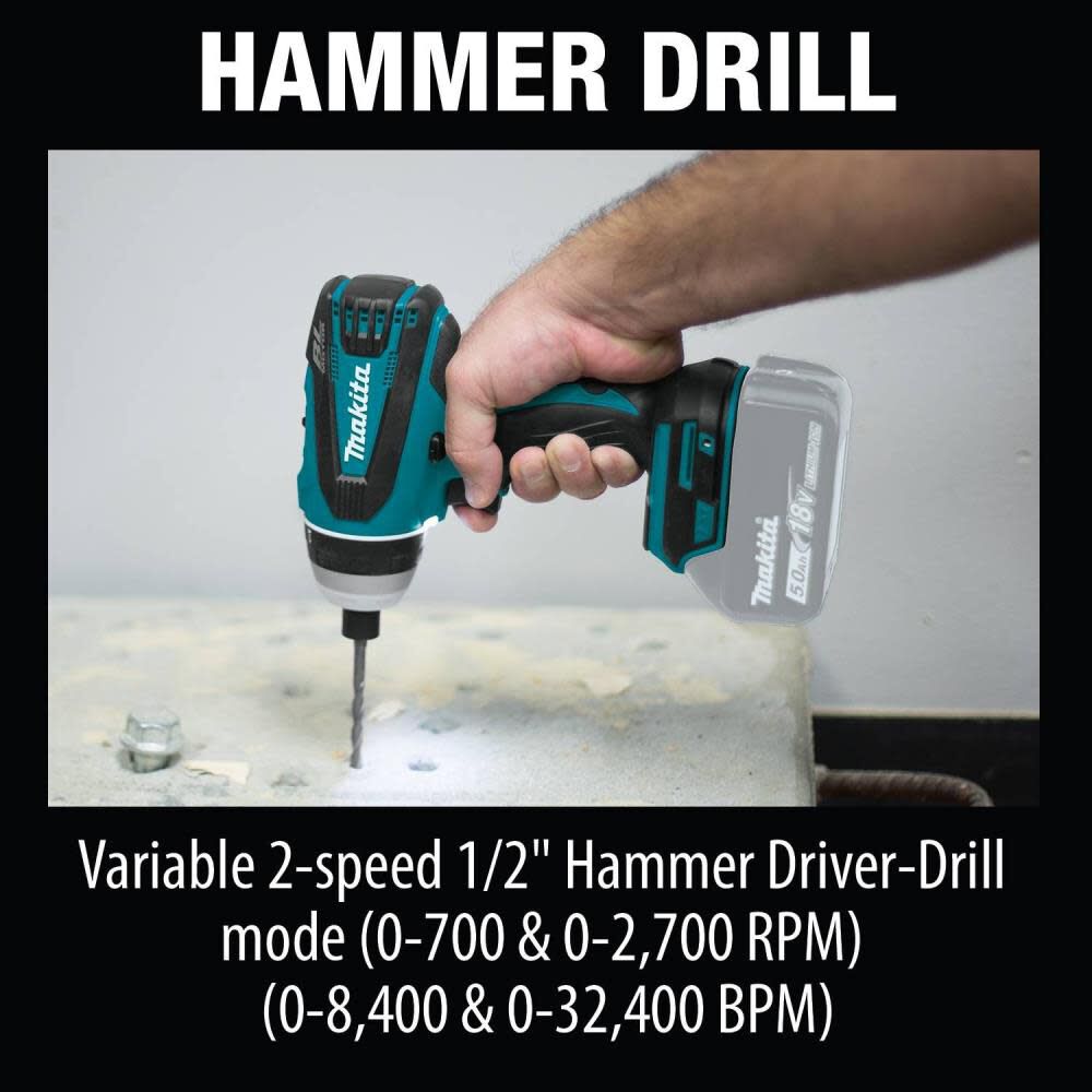 18V LXT Hybrid Impact Hammer Driver Drill (Bare Tool) XPT02Z