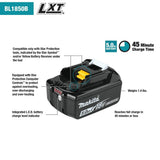 18V LXT Lithium-Ion Battery and Rapid Optimum Charger Starter Pack (5.0Ah) BL1850BDC2