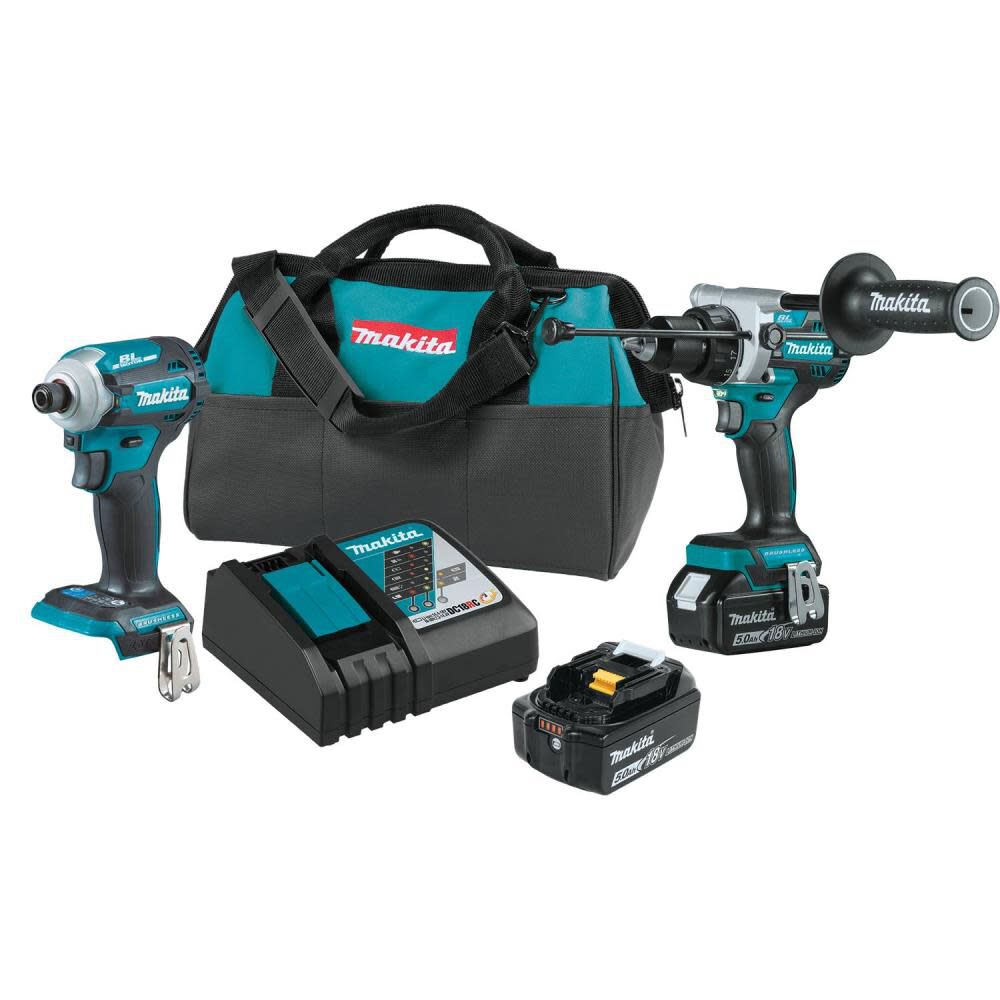 18V LXT Lithium-Ion Brushless Cordless 2 Piece Combo Kit 5.0Ah XT288T