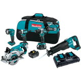 18V LXT Lithium-Ion Brushless Cordless 5-Pc. Combo Kit (5.0Ah) XT507PT