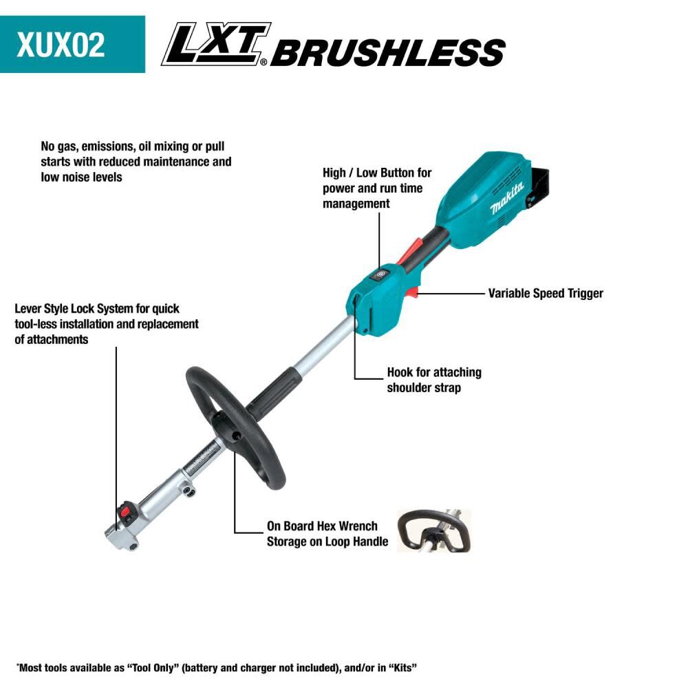 18V LXT Lithium-Ion Brushless Cordless Couple Shaft Power Head (Bare Tool) XUX02Z