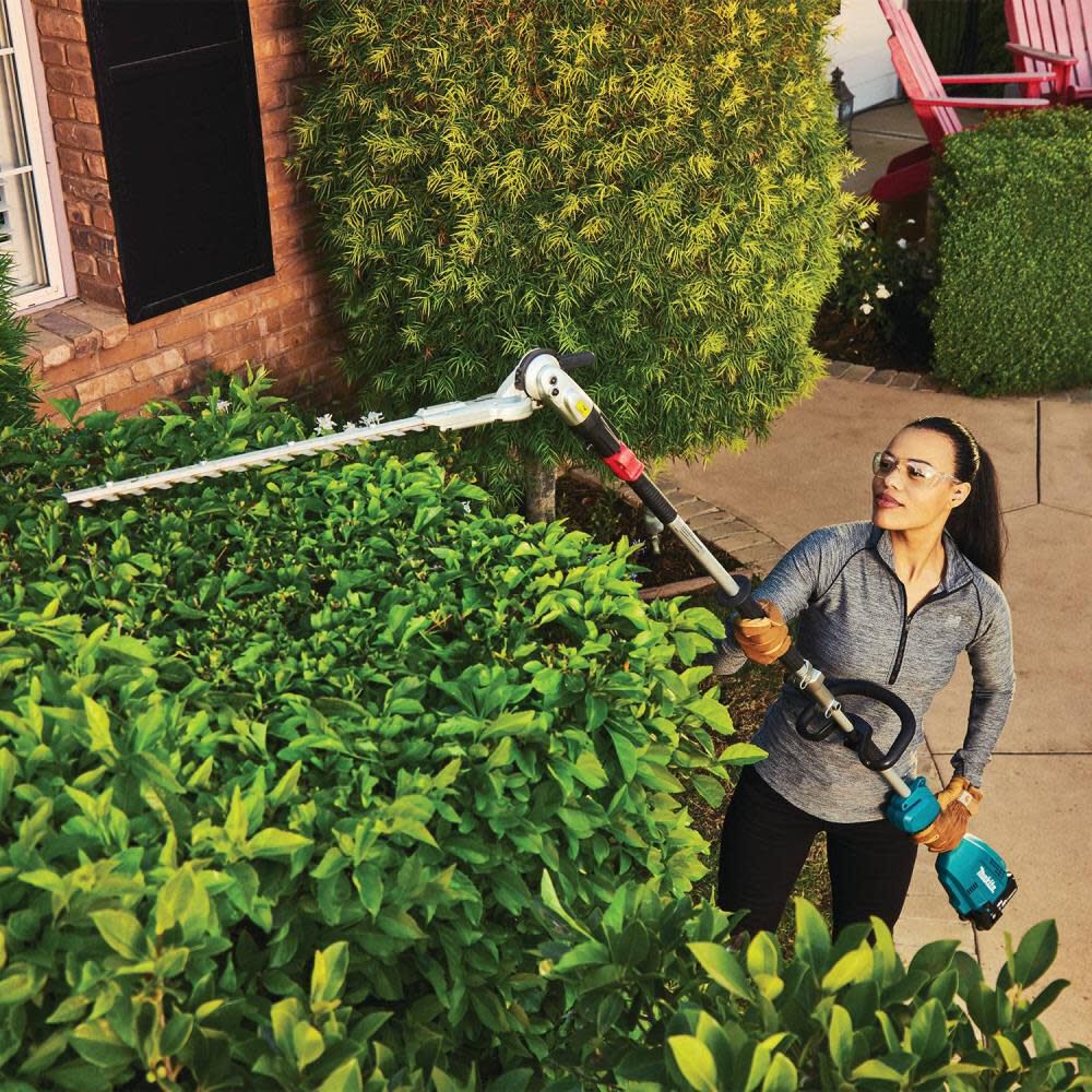 18V LXT Lithium-Ion Brushless Cordless Couple Shaft Power Head Kit with 13in String Trimmer & 20in Hedge Trimmer Attachments (4.0Ah) XUX02SM1X2