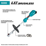 18V LXT Lithium-Ion Brushless Cordless Couple Shaft Power Head Kit with 13in String Trimmer Attachment (Bare Tool) XUX02ZX1