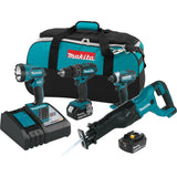 18V LXT Lithium-Ion Cordless 4-Pc. Combo Kit (3.0Ah) XT440