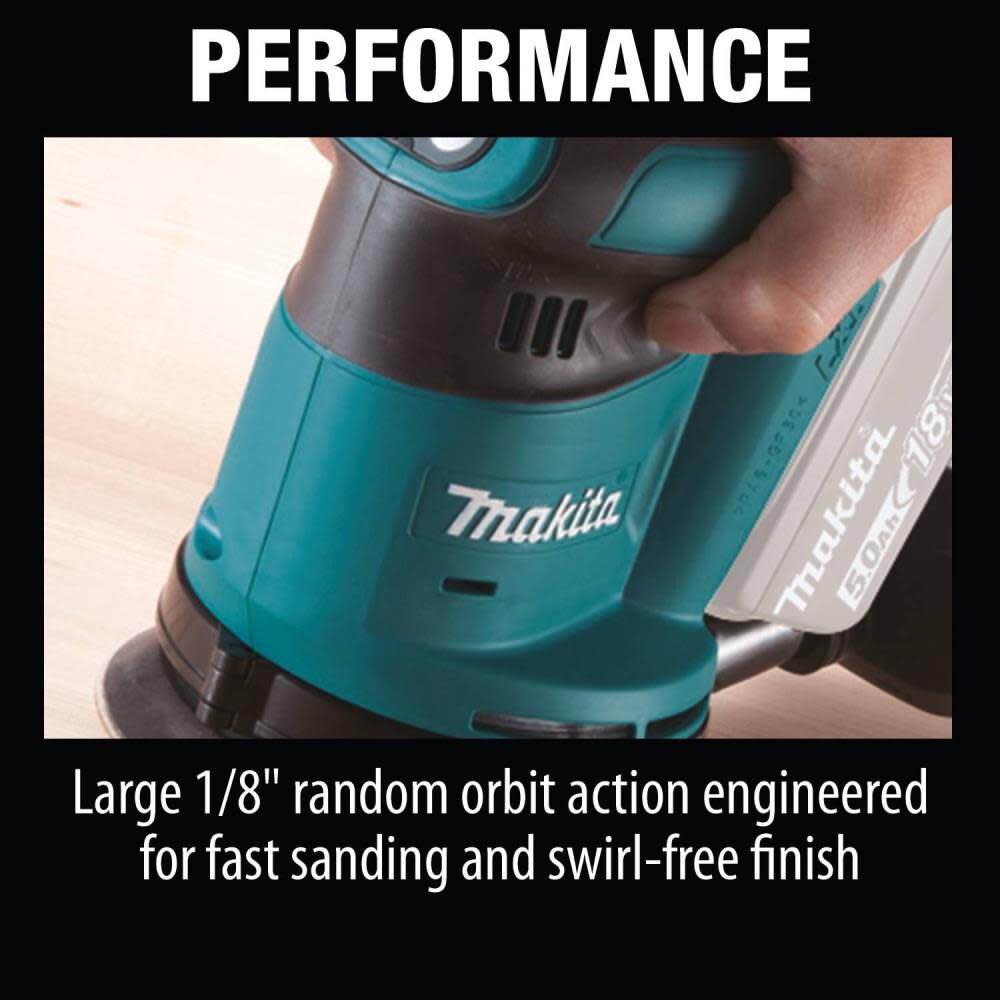 18V LXT Lithium-Ion Cordless 5 in. Random Orbit Sander (Tool only) XOB01Z