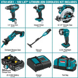 18V LXT Lithium-Ion Cordless 6-Piece Combo Kit (3.0Ah) XT614SX1