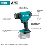 18V LXT Lithium-Ion Cordless Heat Gun (Bare Tool) XGH01ZK