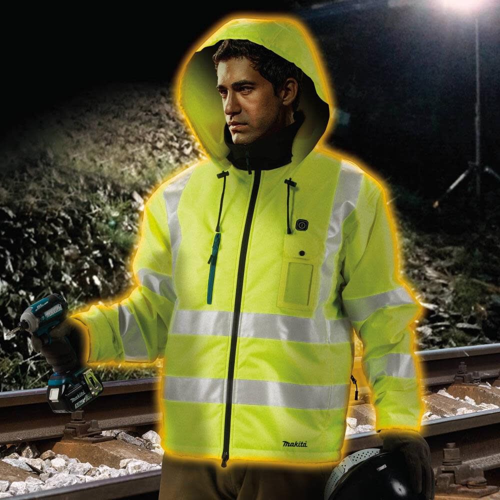 18V LXT Lithium-Ion Cordless High Visibility Heated Jacket Jacket Only DCJ206Z2XLM150