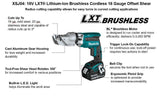 18V LXT Offset Shear Kit Lithium Ion Brushless Cordless 18 Gauge XSJ04T