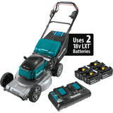 18V X2 (36V) LXT Lithium-Ion Brushless Cordless 21in Self-Propelled Commercial Lawn Mower Kit with 4 Batteries (5.0Ah) XML09PT1