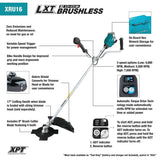 18V X2 (36V) LXT Lithium-Ion Brushless Cordless Brush Cutter (Bare Tool) XRU16Z