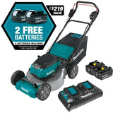 18V X2 (36V) LXT LithiumIon Brushless Cordless 21in Lawn Mower Kit with 4 Batteries (5.0Ah) XML07PT1