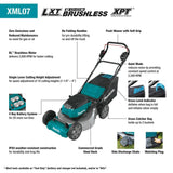 18V X2 (36V) LXT LithiumIon Brushless Cordless 21in Lawn Mower Kit with 4 Batteries (5.0Ah) XML07PT1