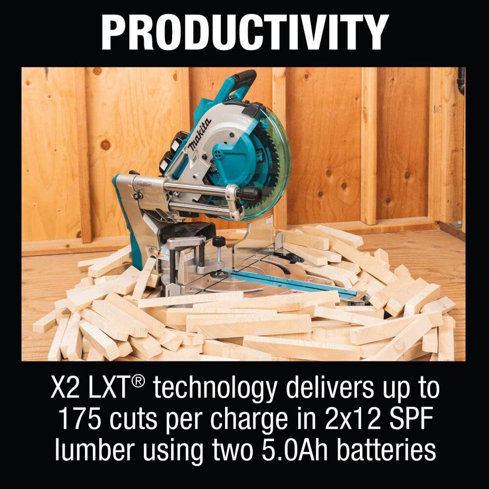 18V X2 LXT 36V 12in Miter Saw with Laser Kit XSL07PT